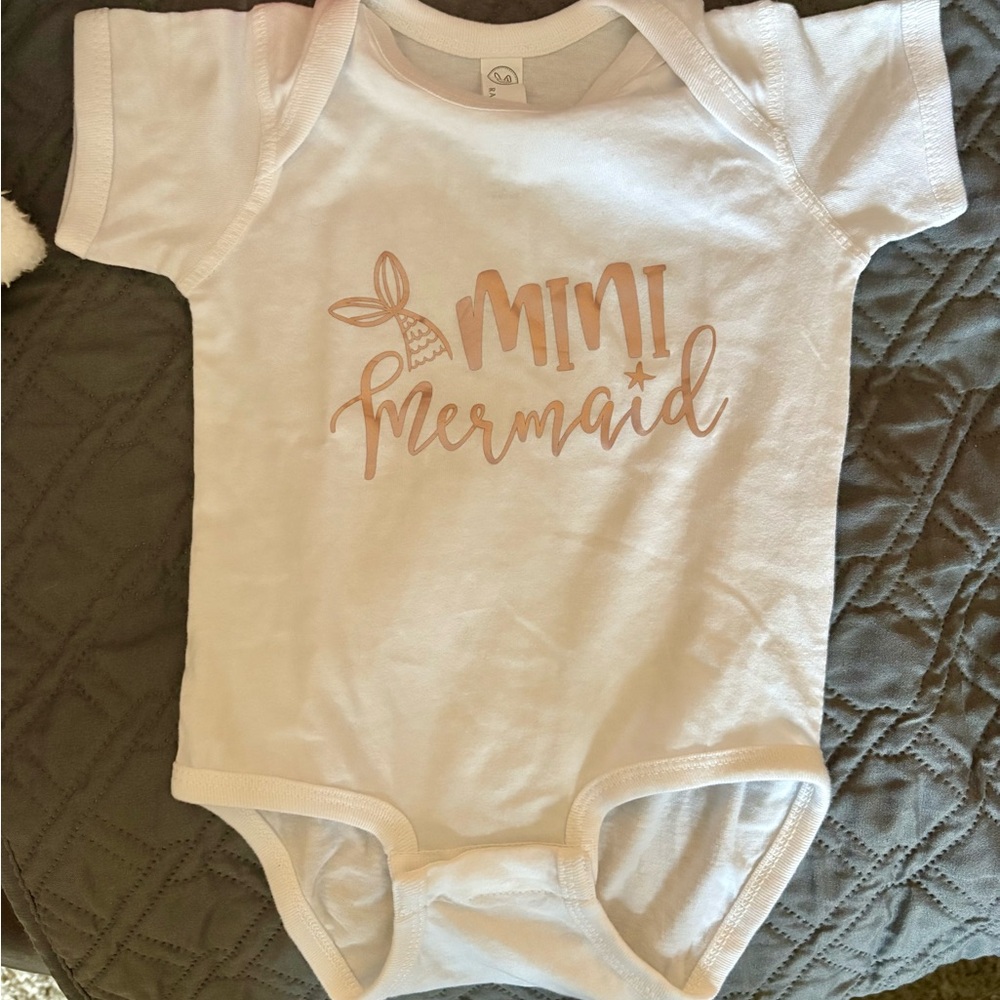 Mini Mermaid Bodysuit in Soft White